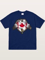 Canada Flag World Cup Poster Soft-Stay T-shirt