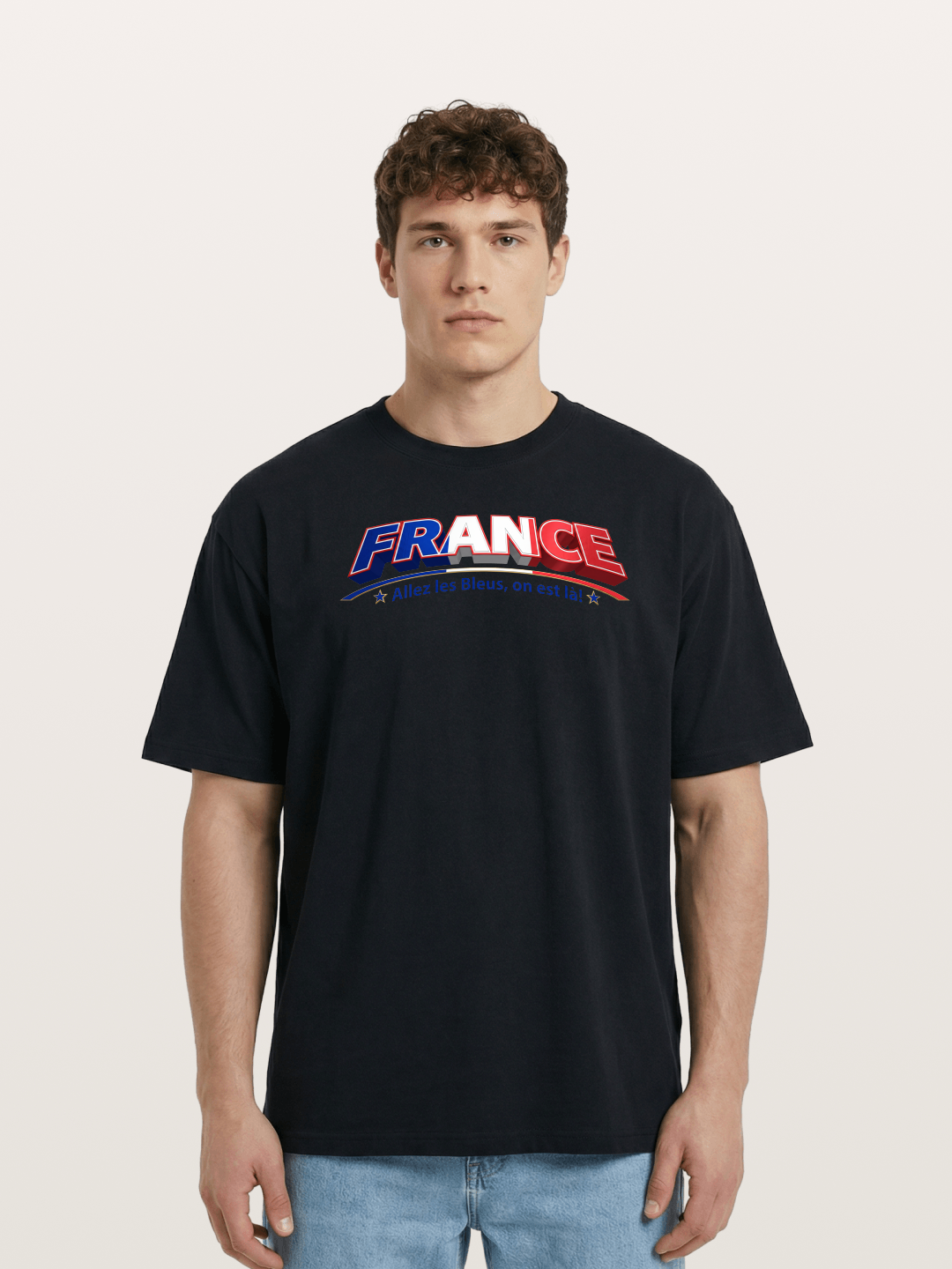 France Retro Team Logo WC Cotton T-shirt