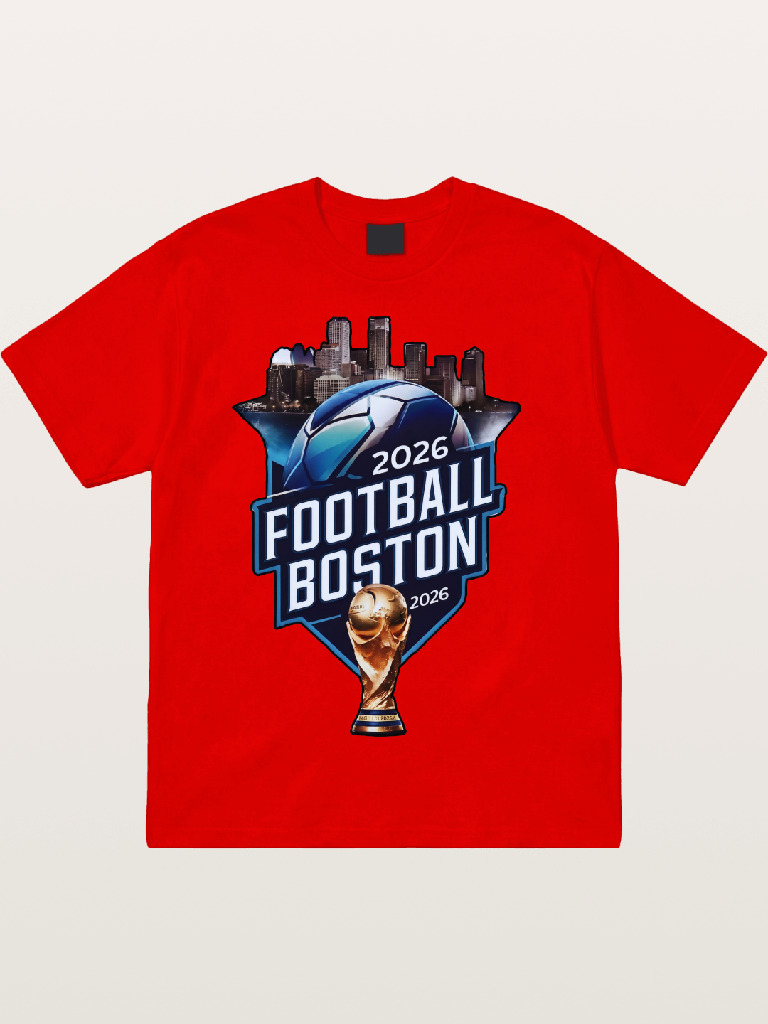 Boston 2026 World Cup City Badge Cotton T-shirt