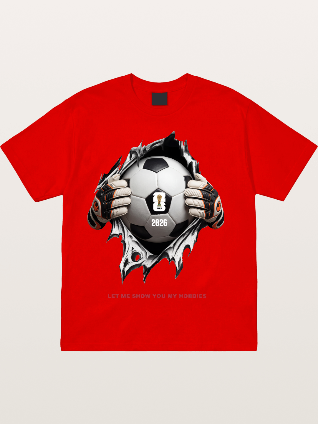 Soccer Ball Tear Effect 2026 Cotton T-shirt