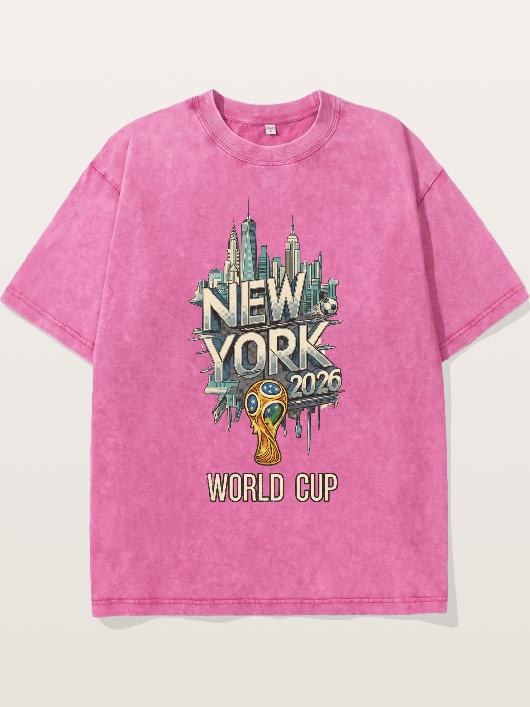 NYC World Cup 2026 Emblem Washed T-shirt