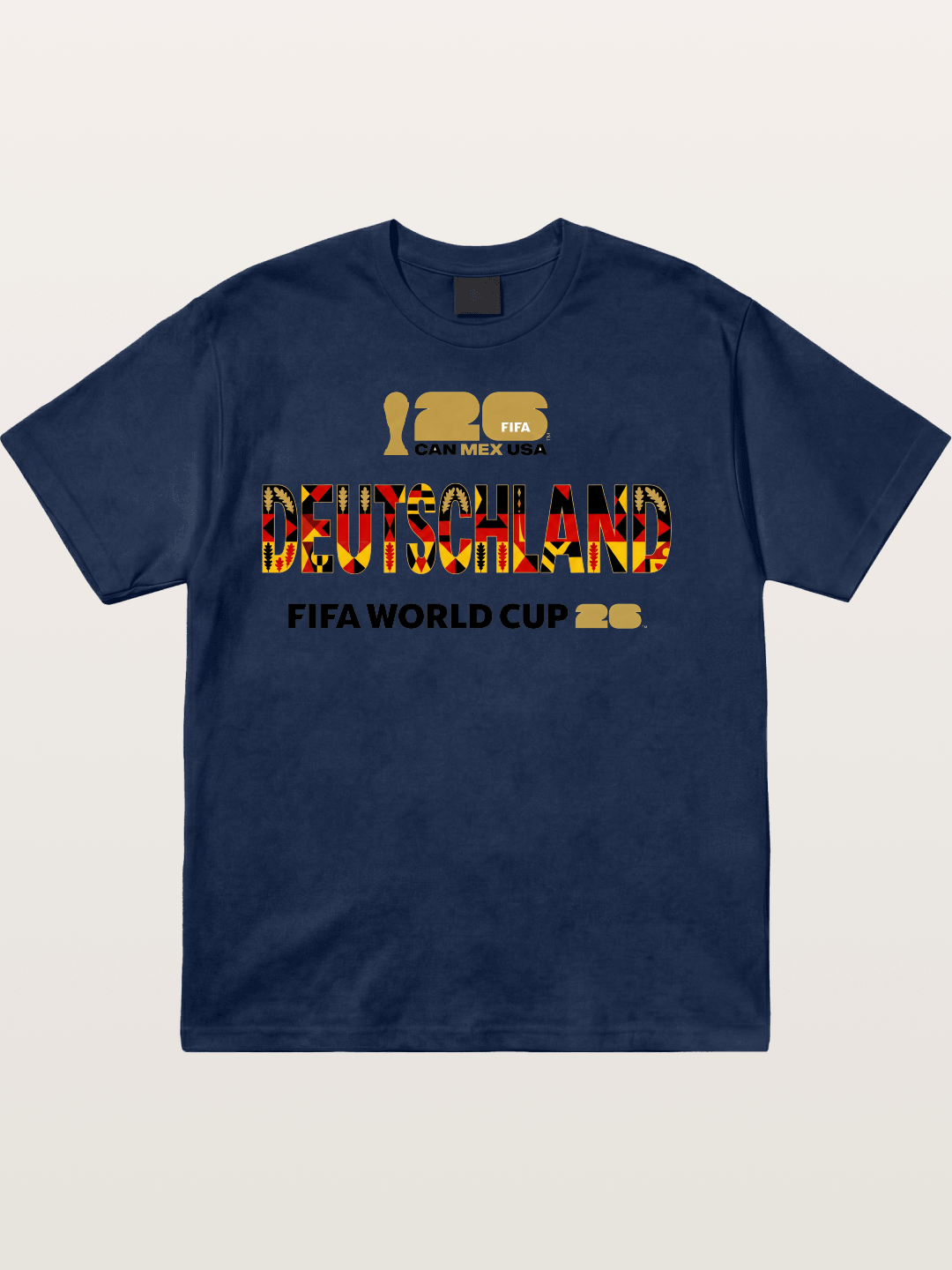 Deutschland 2026 Tribal Print Cotton T-shirt