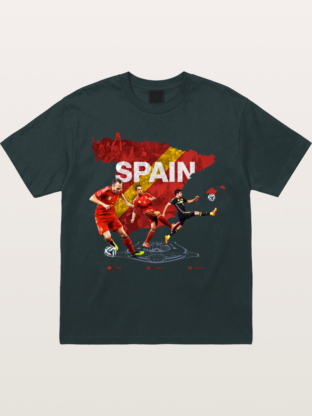 Spain National Team Players Collage Gildan T-shirt