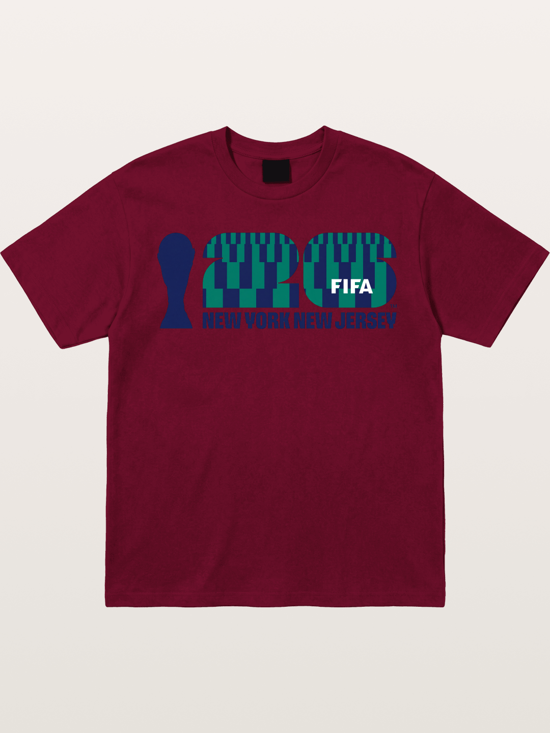 NYNJ WC 2026 Blue Geometric Logo Gildan T-shirt