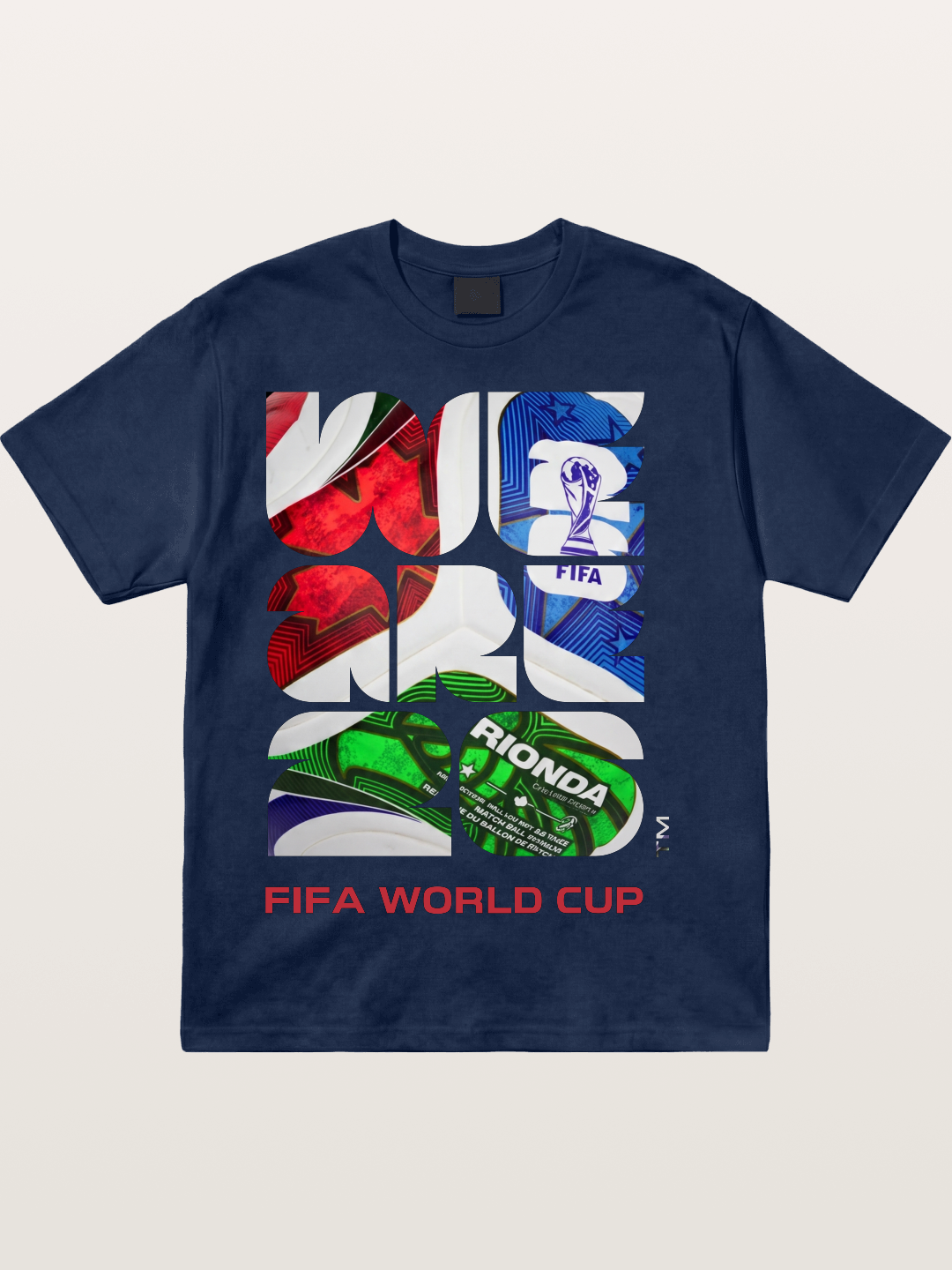 WC 2026 Abstract Geometric Host Design Cotton T-shirt