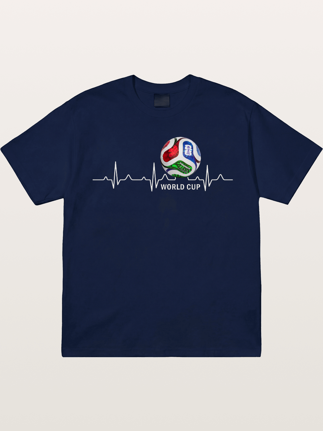 World Cup Soccer Heartbeat Graphic Gildan T-shirt