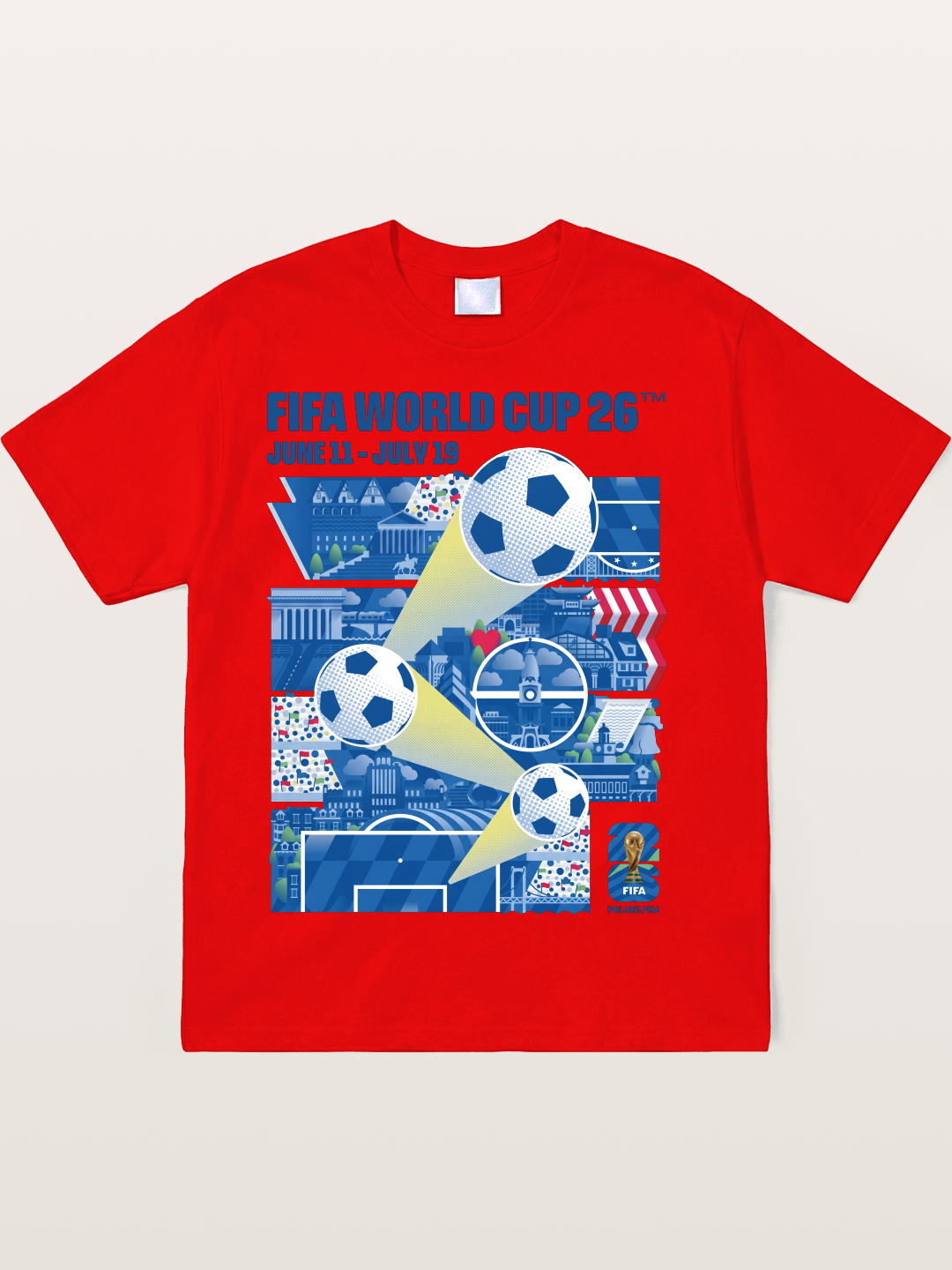 2026 WC Schedule & Landmarks Soft-Stay T-shirt