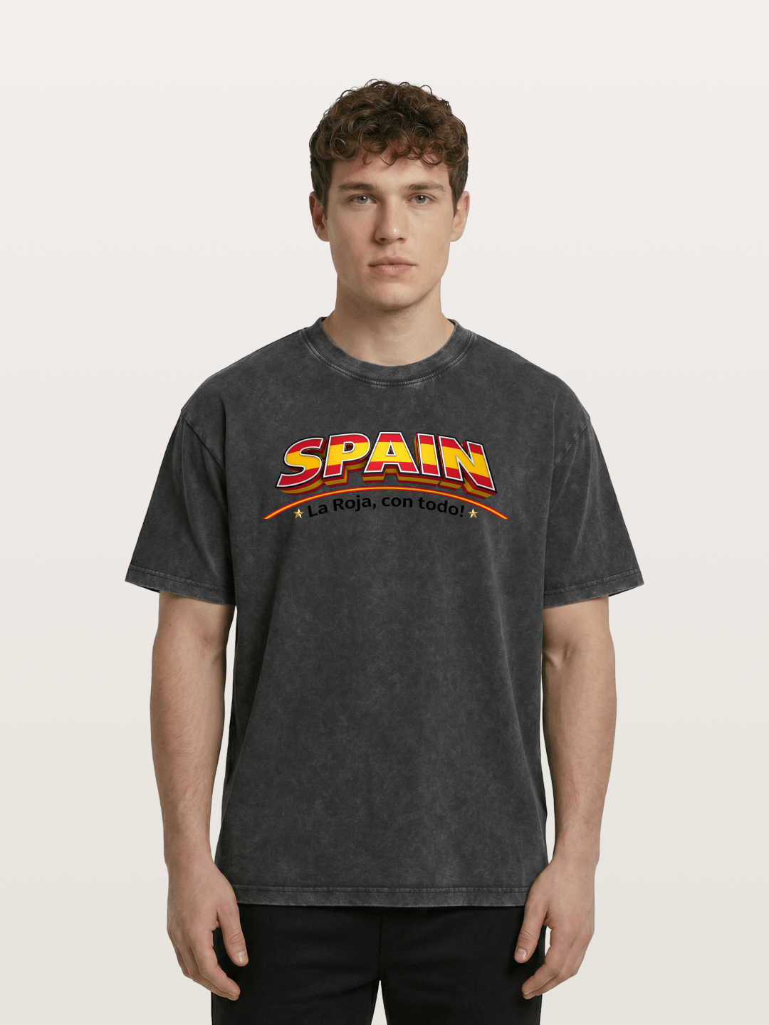 Spain Retro Team Logo WC Washed T-shirt