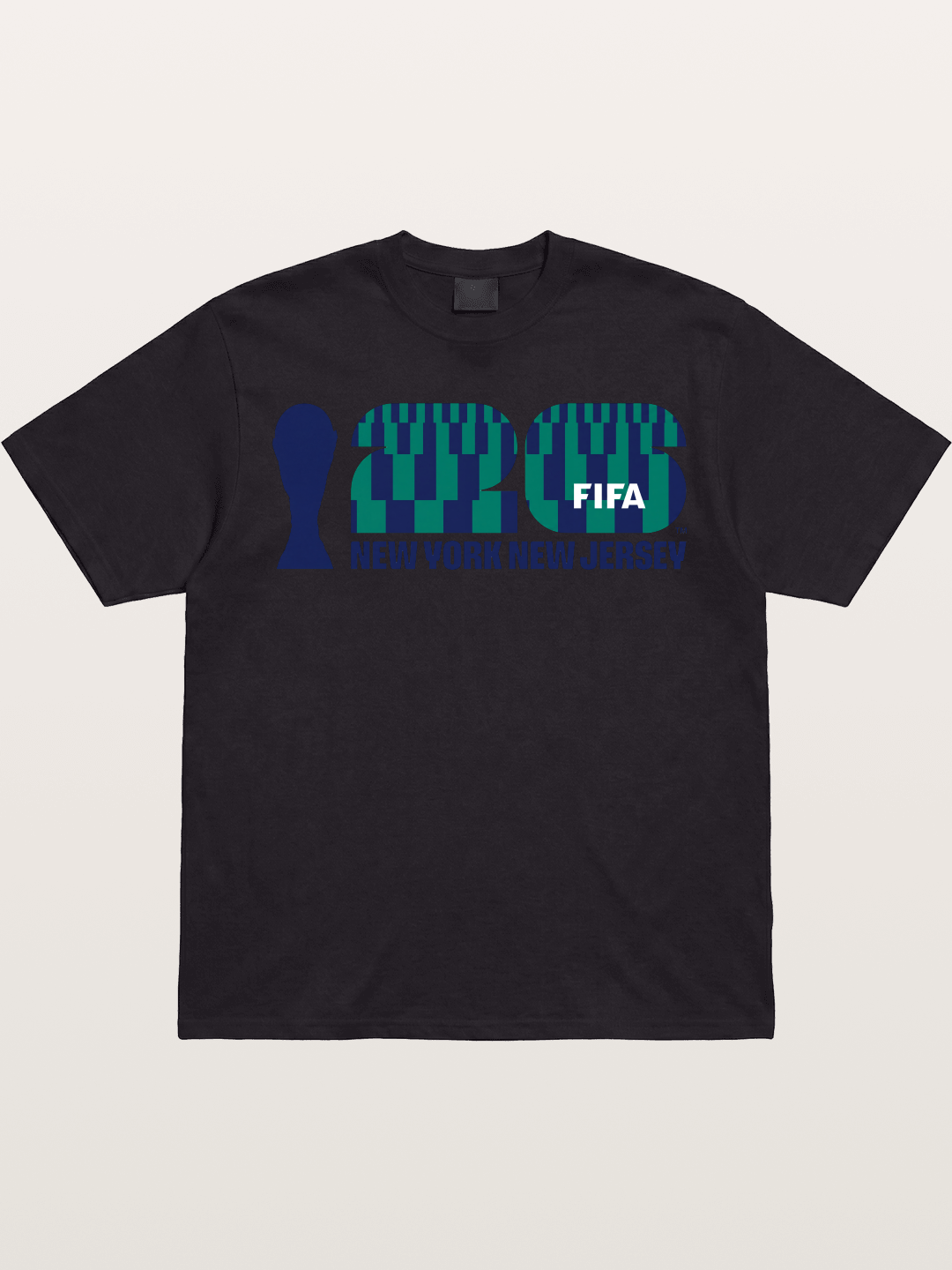 NYNJ WC 2026 Blue Geometric Logo Gildan T-shirt