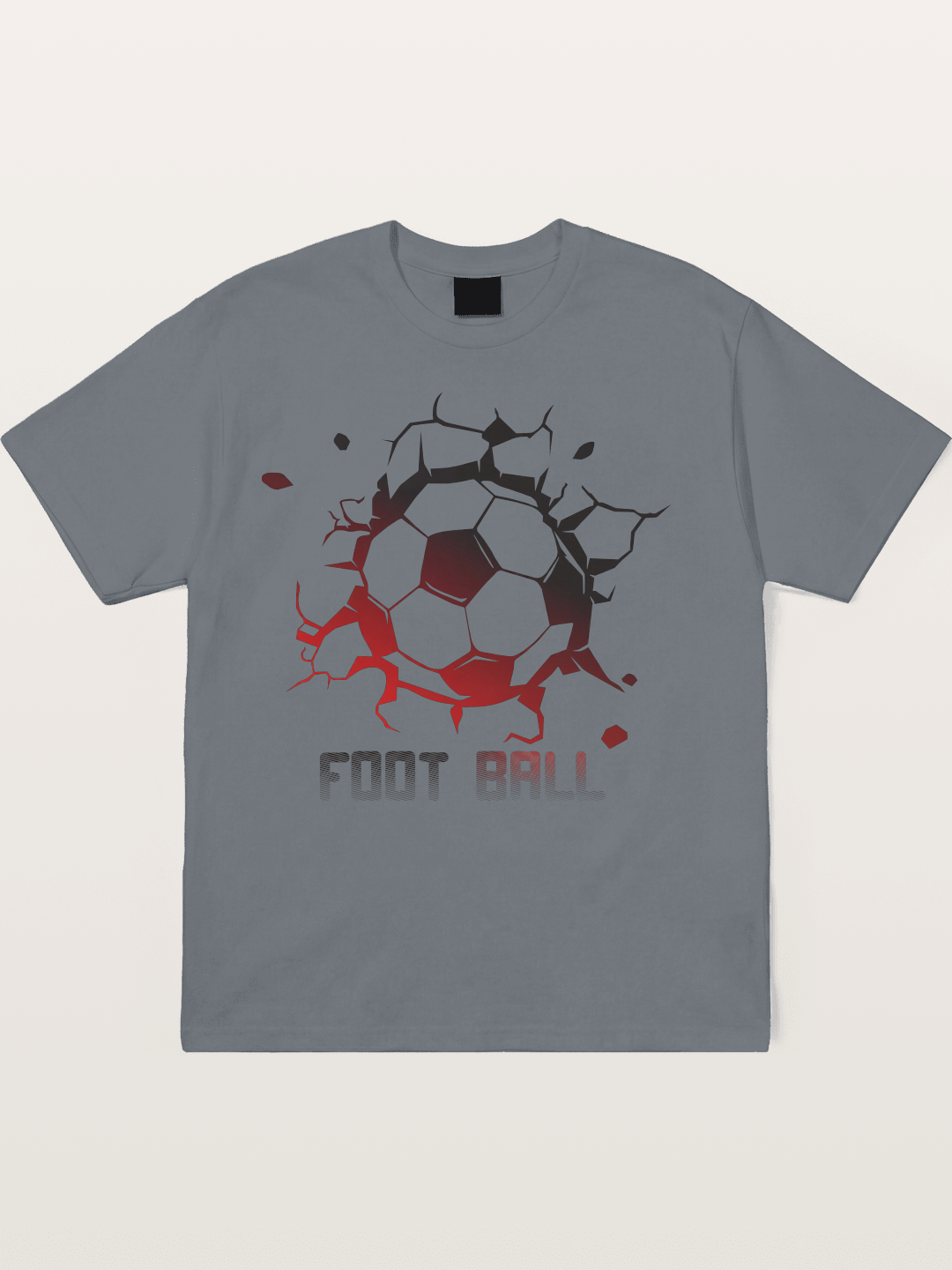 Football Crack Effect USA Style Cotton T-shirt