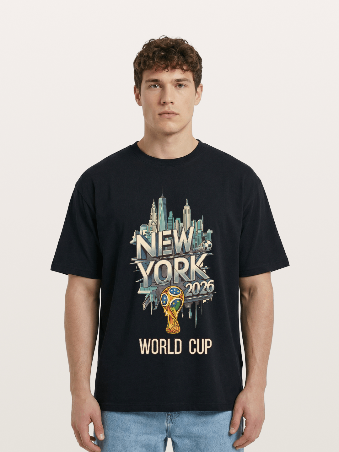 NYC World Cup 2026 Emblem Cotton T-shirt