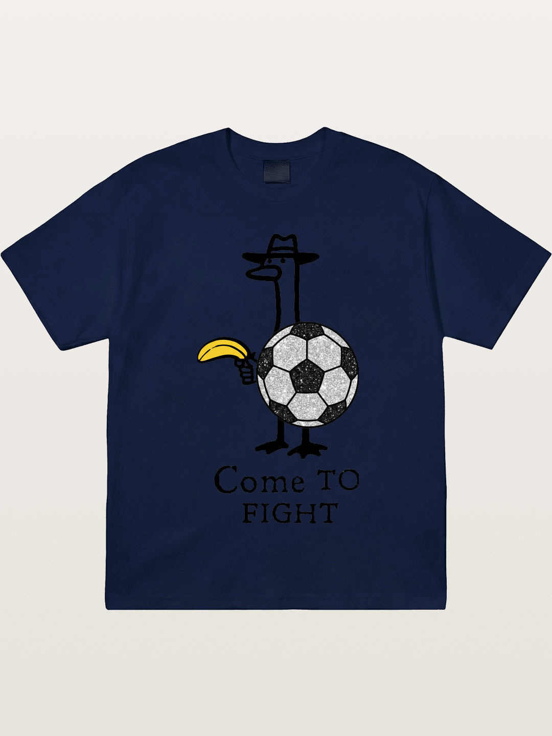 Ostrich Come To Fight Soccer Art Gildan T-shirt