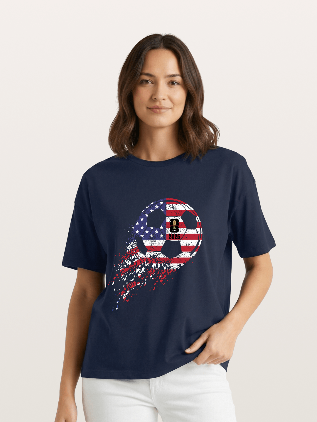 American Flag WC 2026 Ball Gildan T-shirt