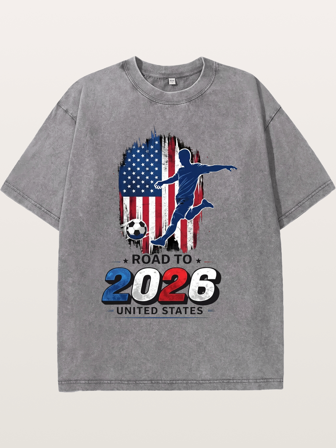 Road to 2026 USA Soccer Player Washed T-shirt