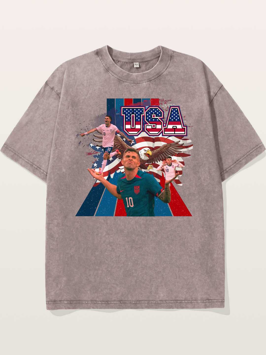 US Soccer Eagles And Two National Stars Washed T-shirt