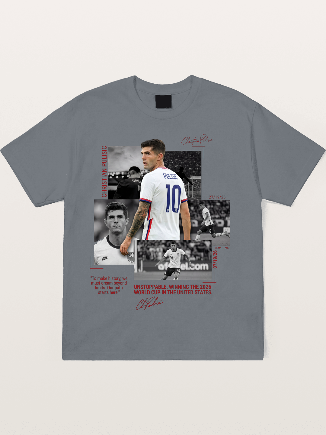 Christian Pulisic Match Day Montage Cotton T-shirt