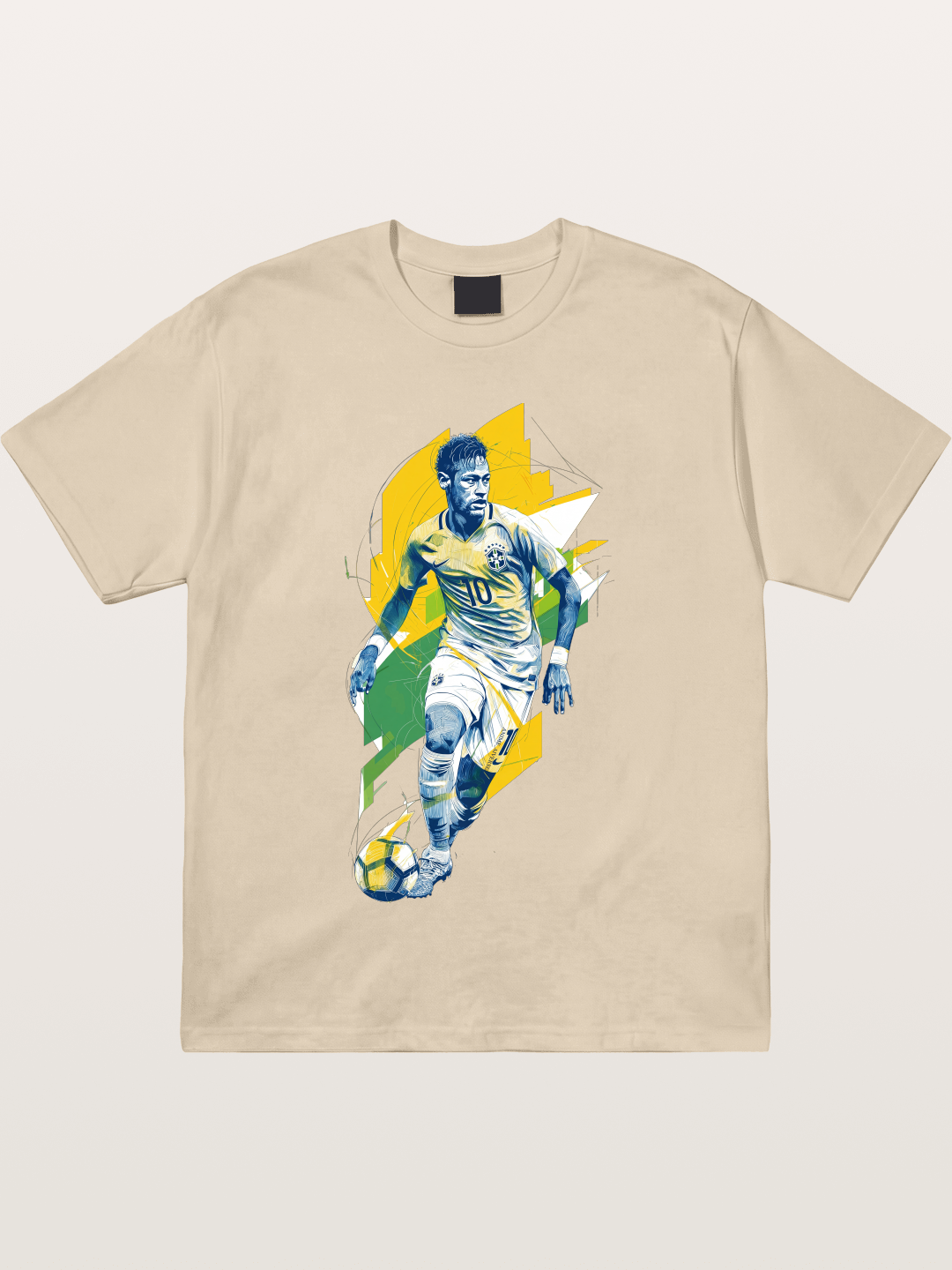Neymar Brazil Geometric Print Gildan T-shirt