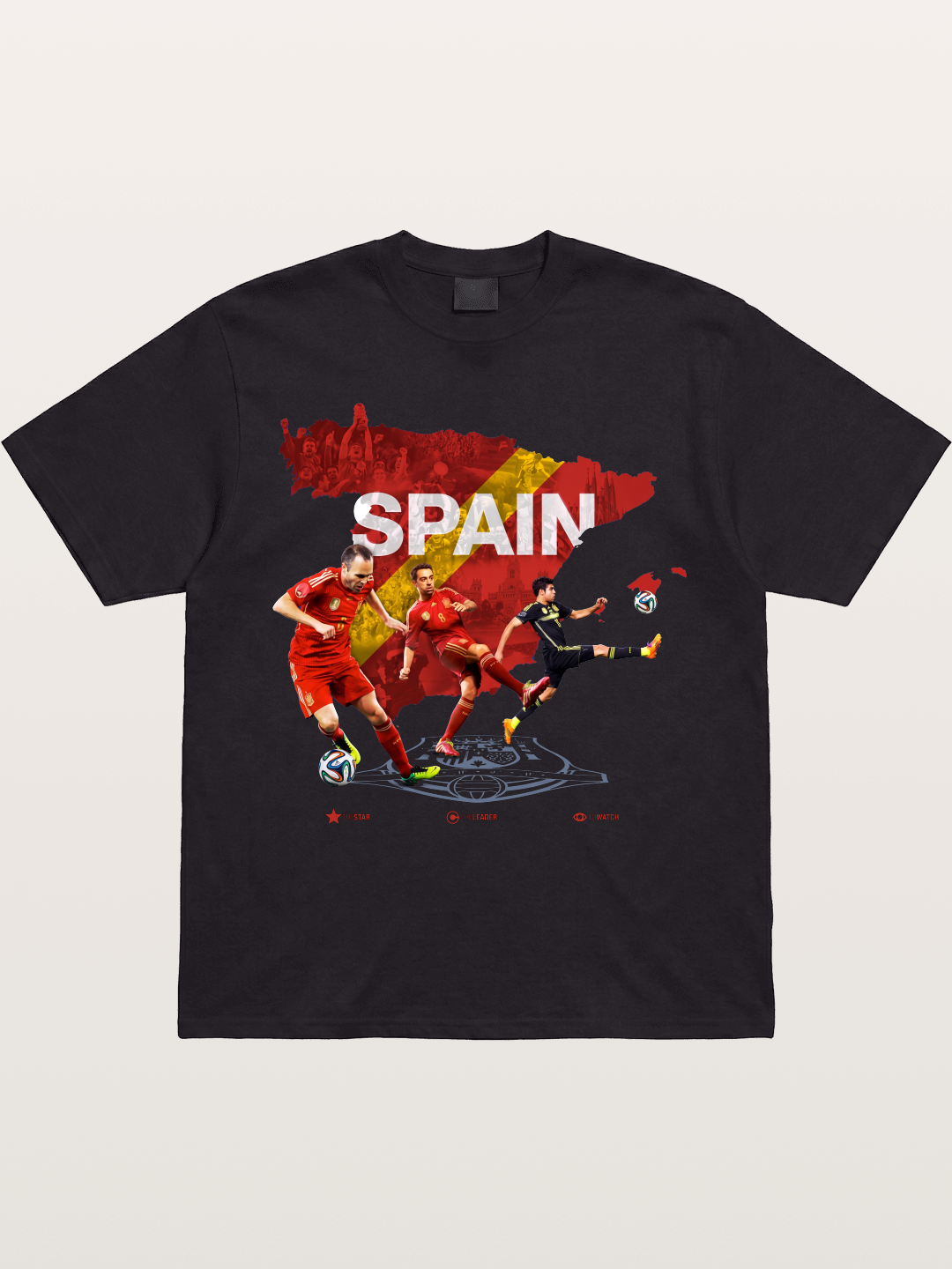 Spain National Team Players Collage Gildan T-shirt
