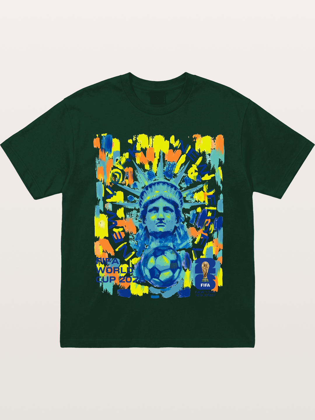 NY NJ WC 2026 Statue of Liberty Art Gildan T-shirt