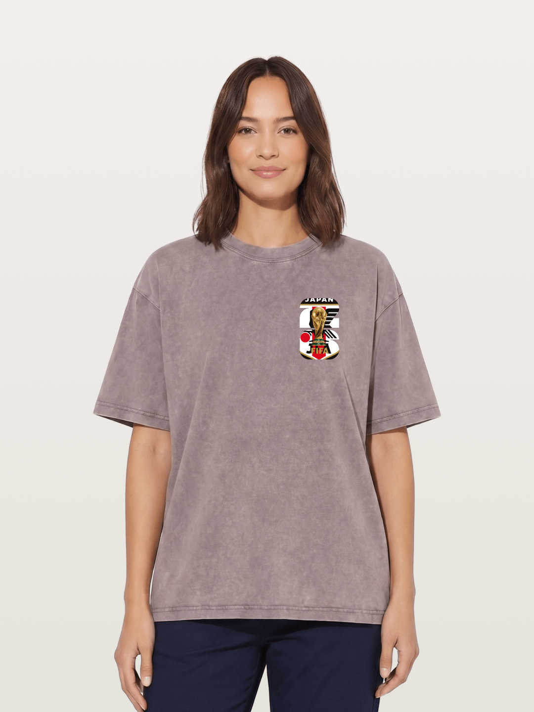 Japan World Cup Trophy Crest Washed T-shirt