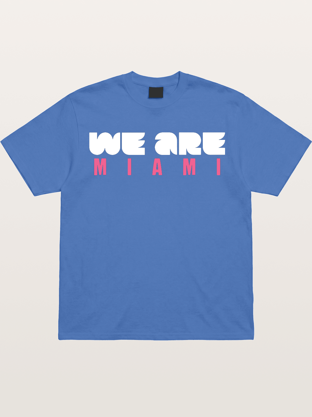 Miami Pink Patterned Letters Gildan T-shirt