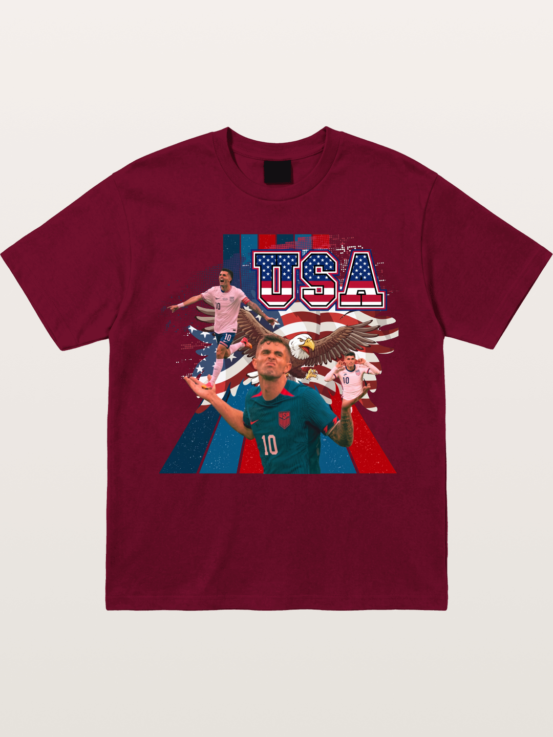 US Soccer Eagles And Two National Stars Gildan T-shirt