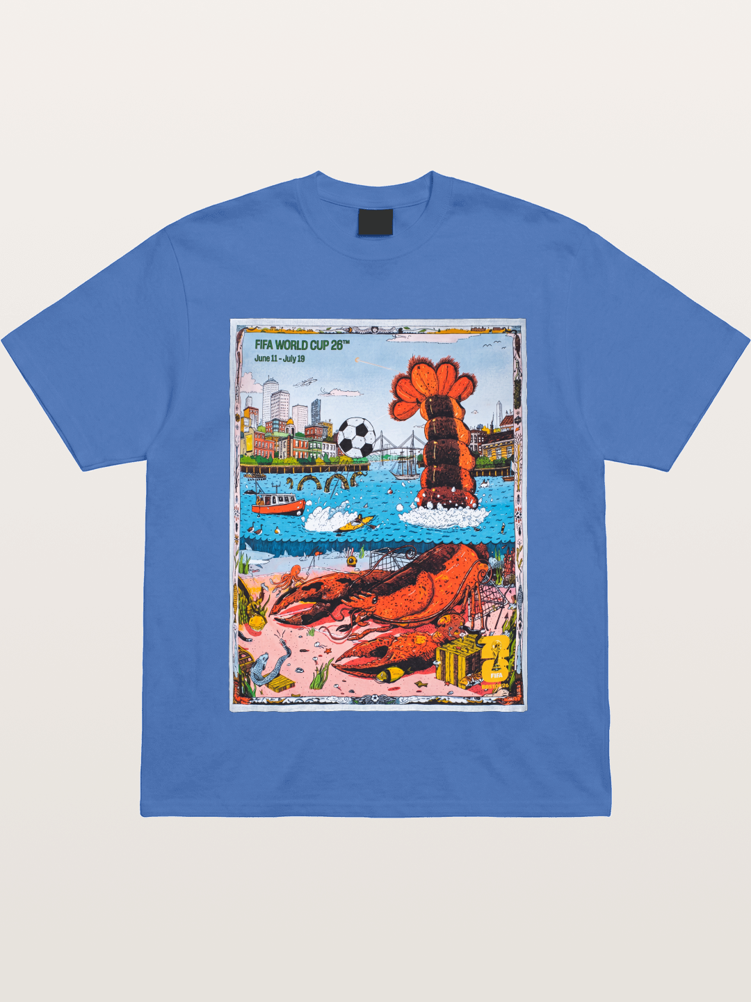 FIFA 2026 Coastal City Lobster Design Gildan T-shirt