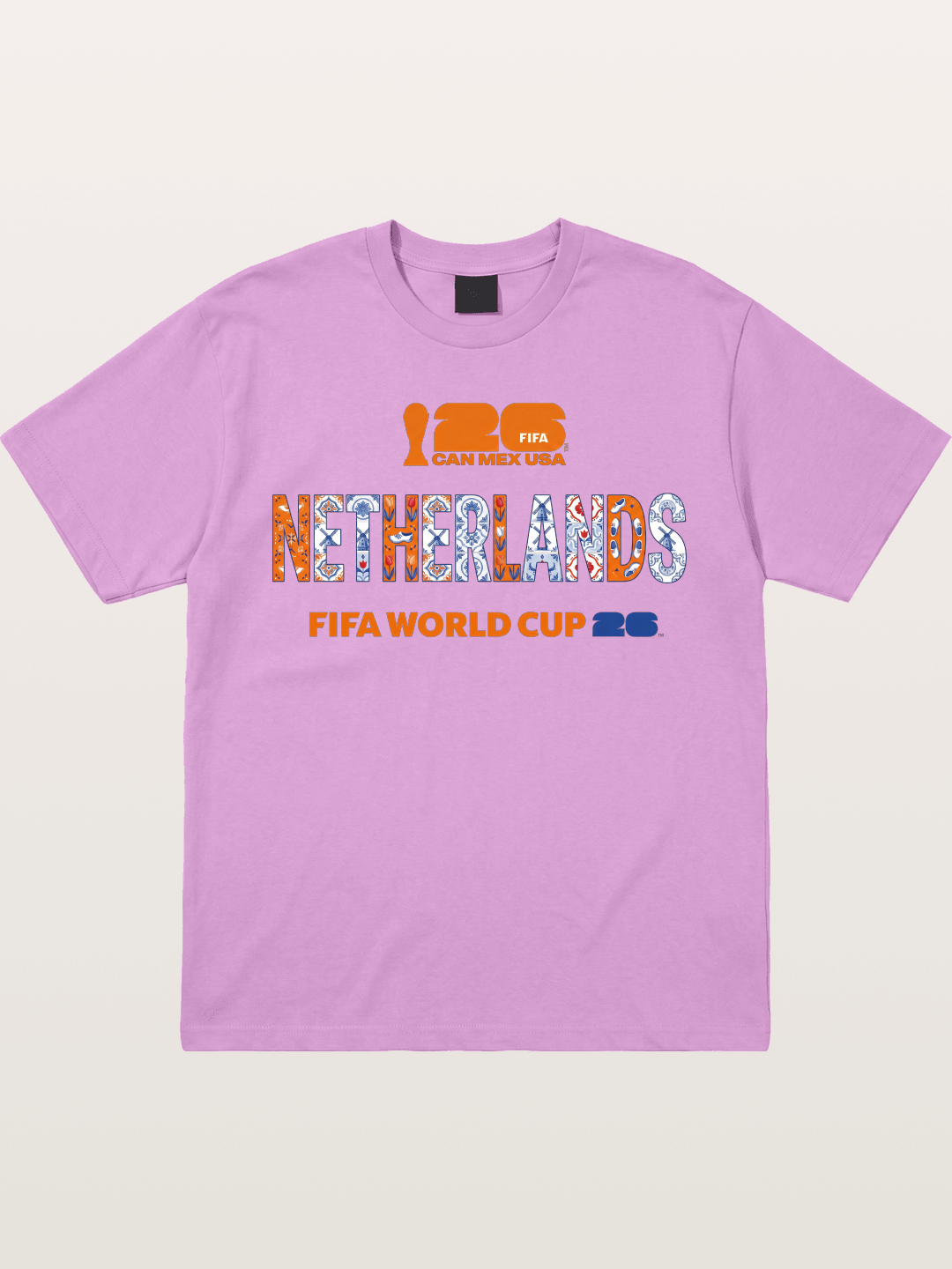 Netherlands 2026 Delft Blue Typo Gildan T-shirt