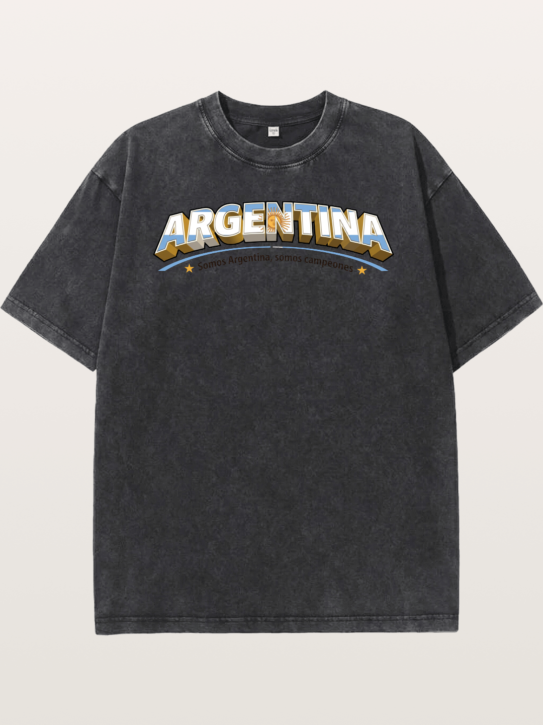 Argentina Retro Team Logo WC Washed T-shirt
