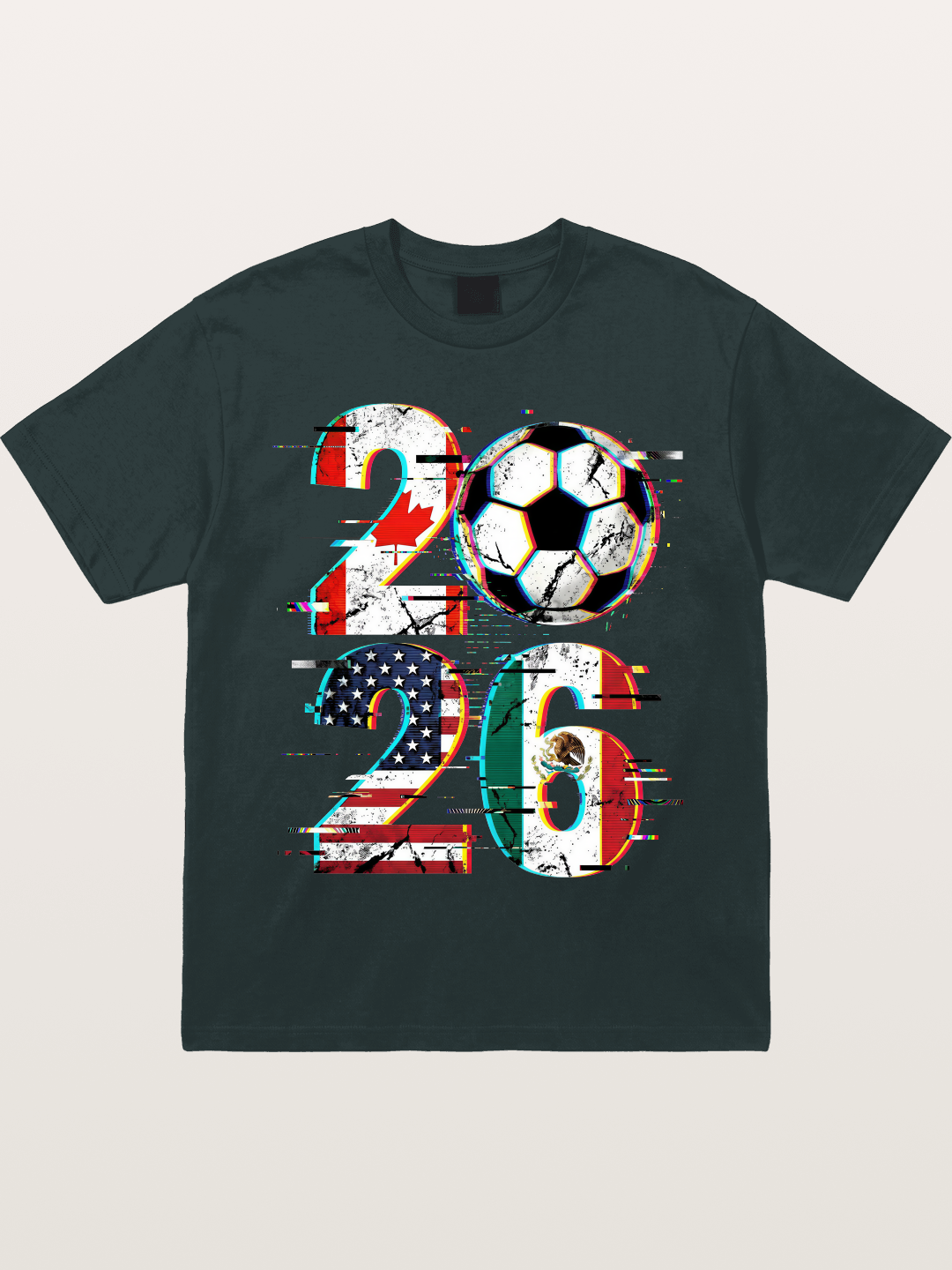 2026 WC Glitch Typography Print Gildan T-shirt