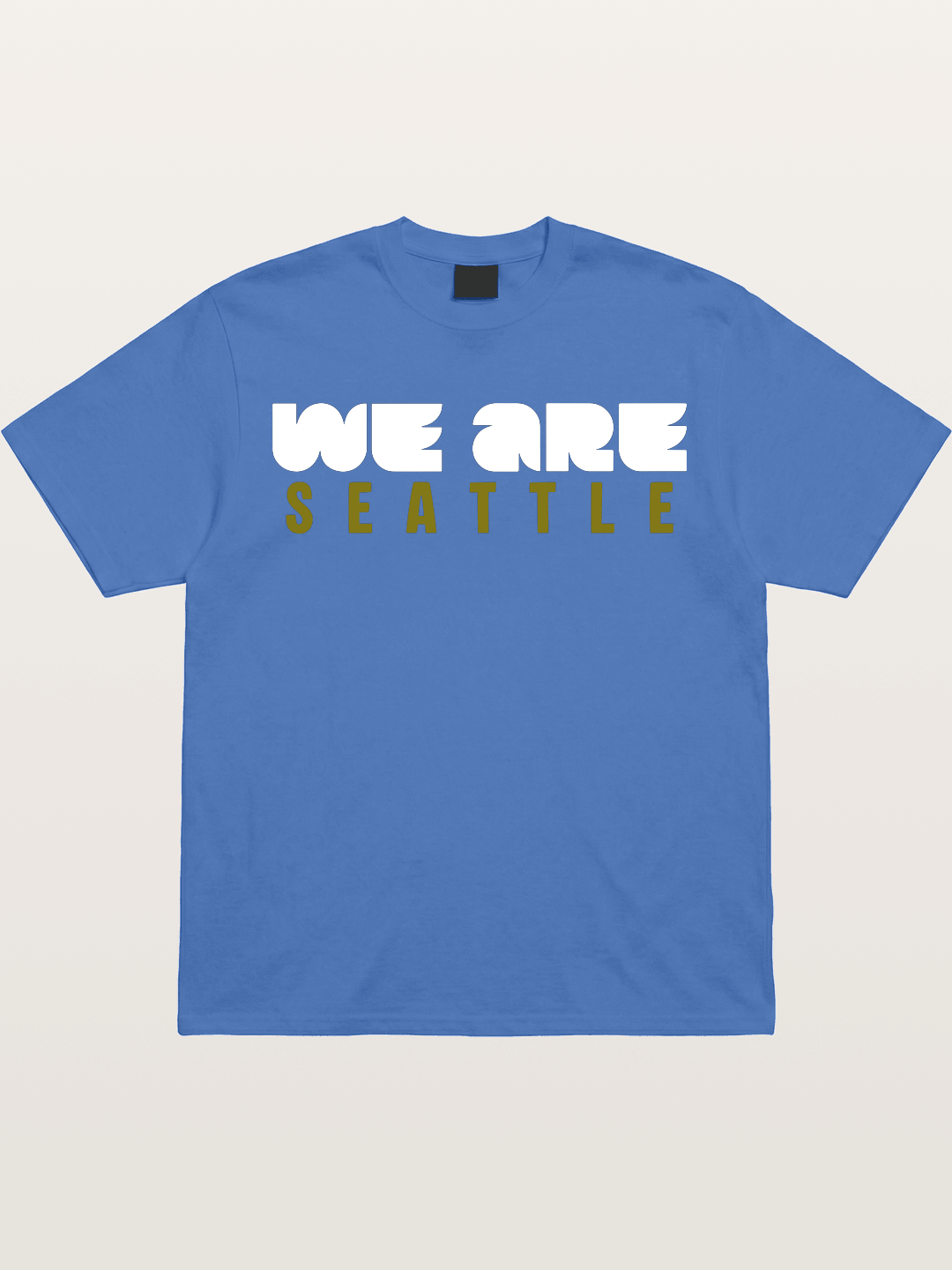 Seattle Olive Green Typography Gildan T-shirt