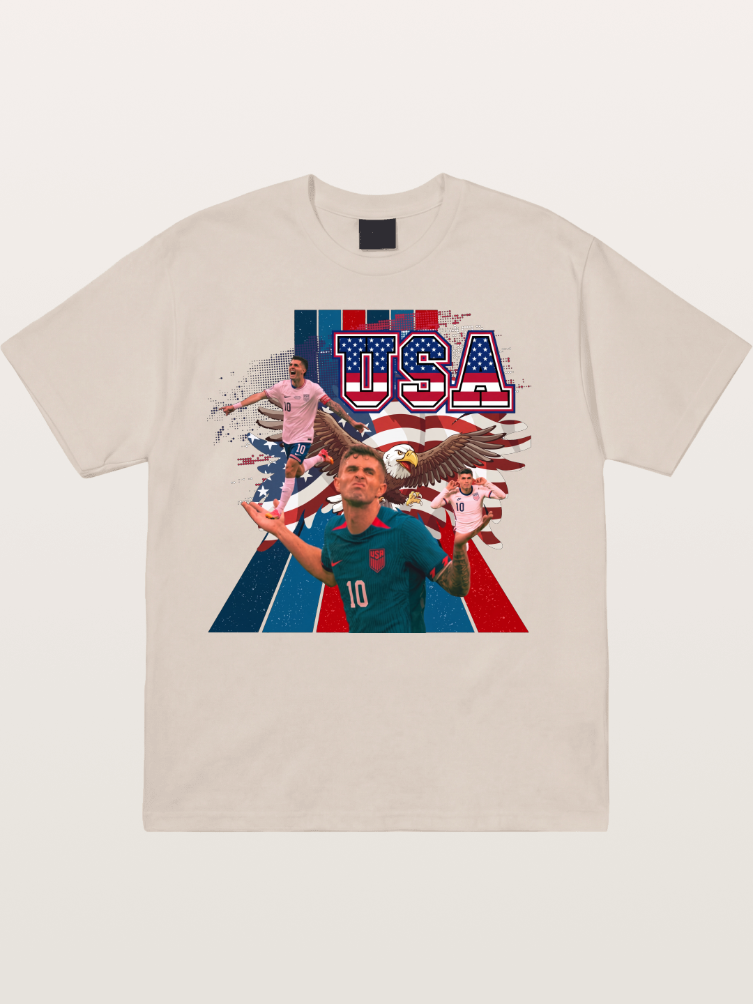 US Soccer Eagles And Two National Stars Cotton T-shirt