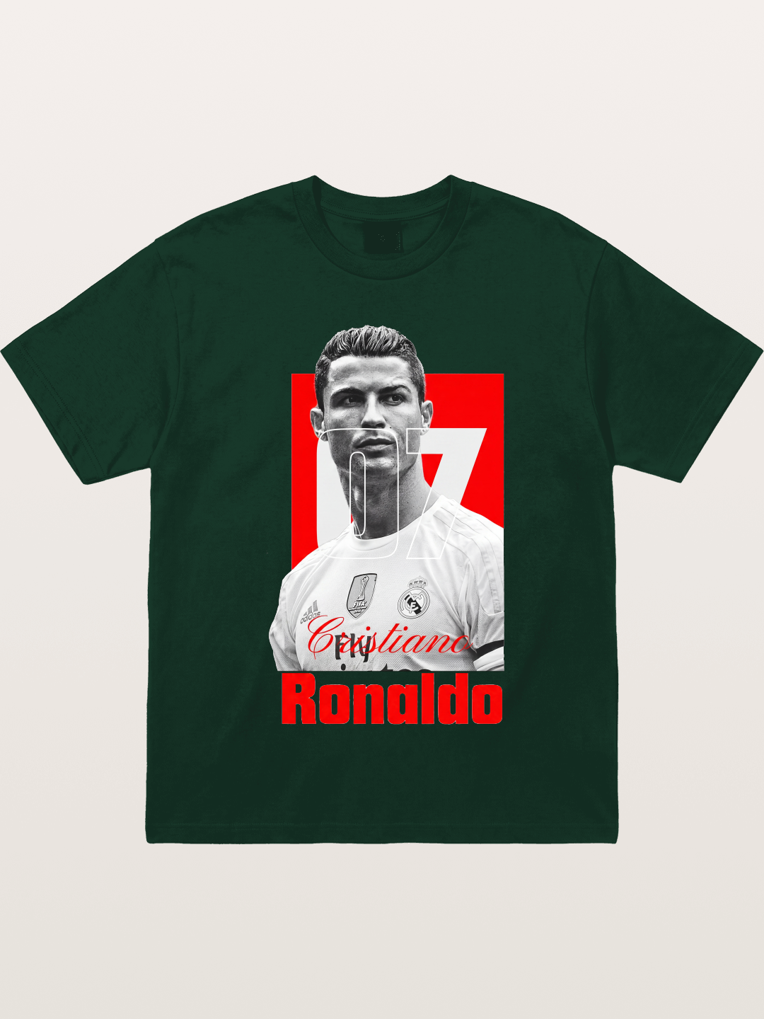 Ronaldo Real Madrid Number 7 Gildan T-shirt