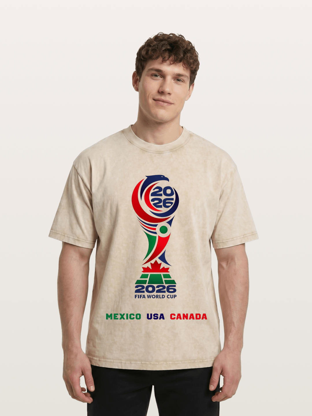 2026 World Cup Logo Art Washed T-shirt