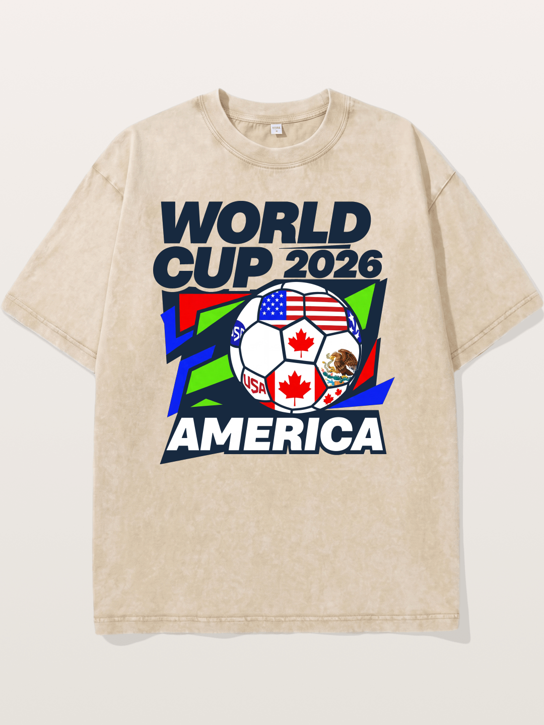 World Cup 2026 America Geometric Washed T-shirt