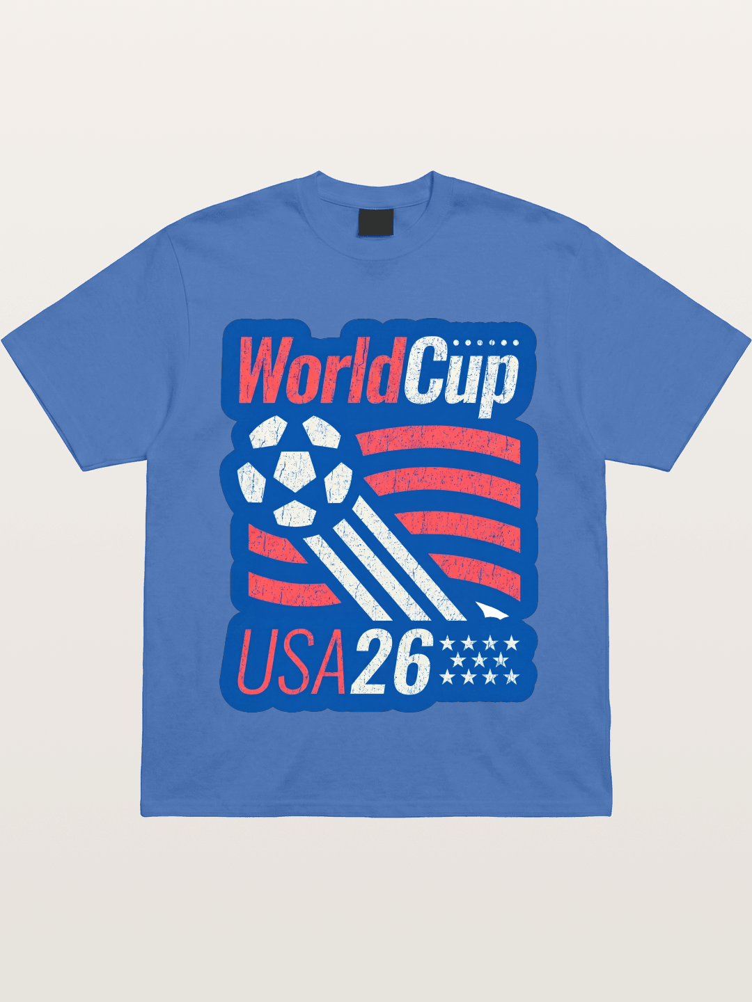American Flag Soccer Ball WC 2026 Gildan T-shirt