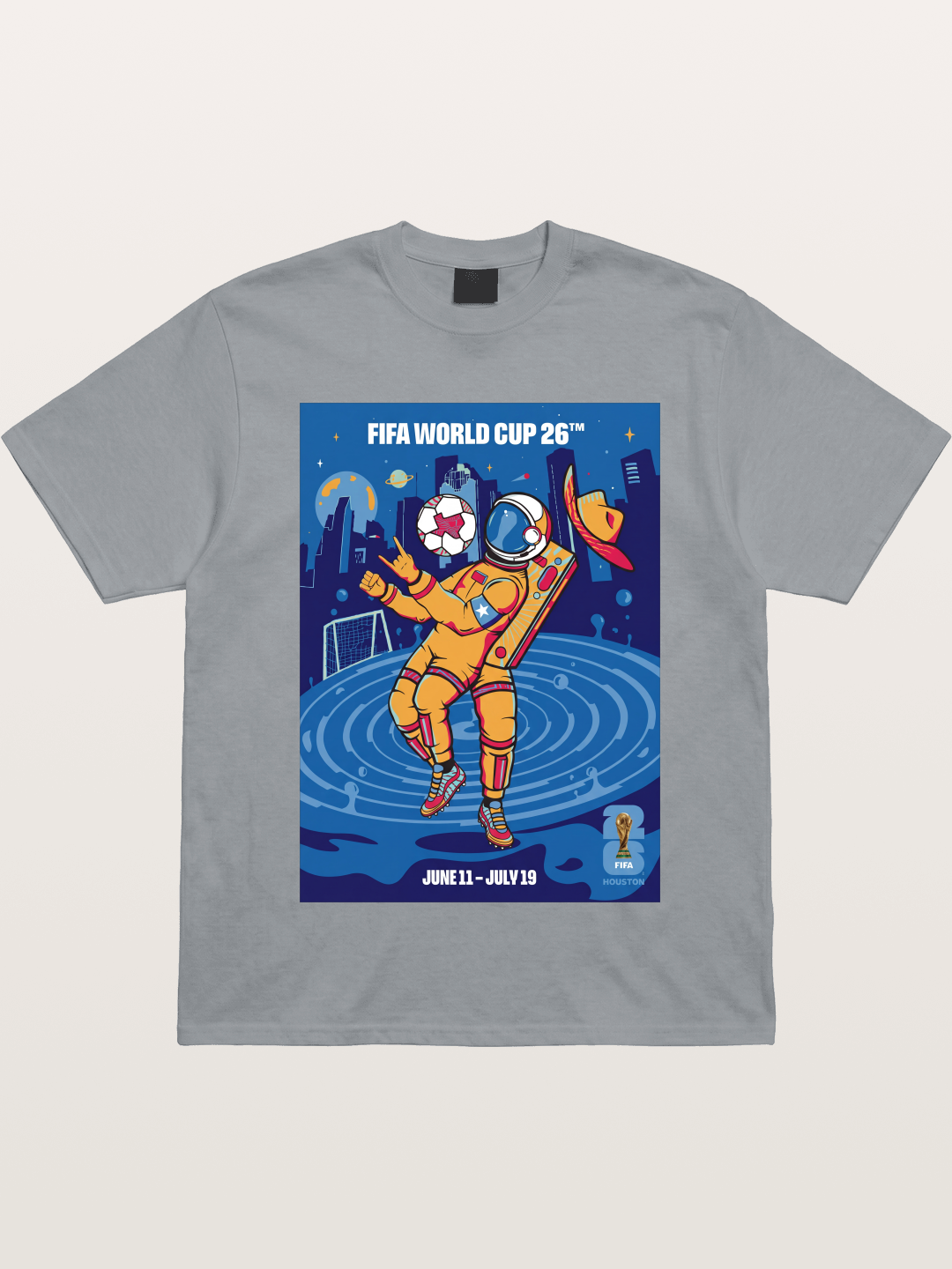 WC 2026 Astronaut Soccer Player Gildan T-shirt