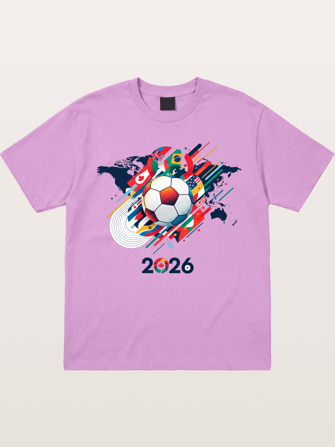 World Cup 2026 Global Flags Print Gildan T-shirt