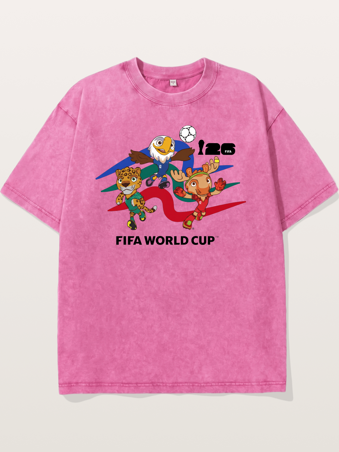 WC 2026 Host City Mascots Trio Washed T-shirt