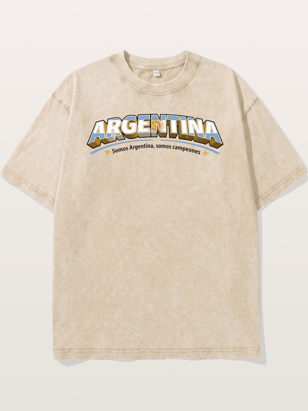 Argentina Retro Team Logo WC Washed T-shirt