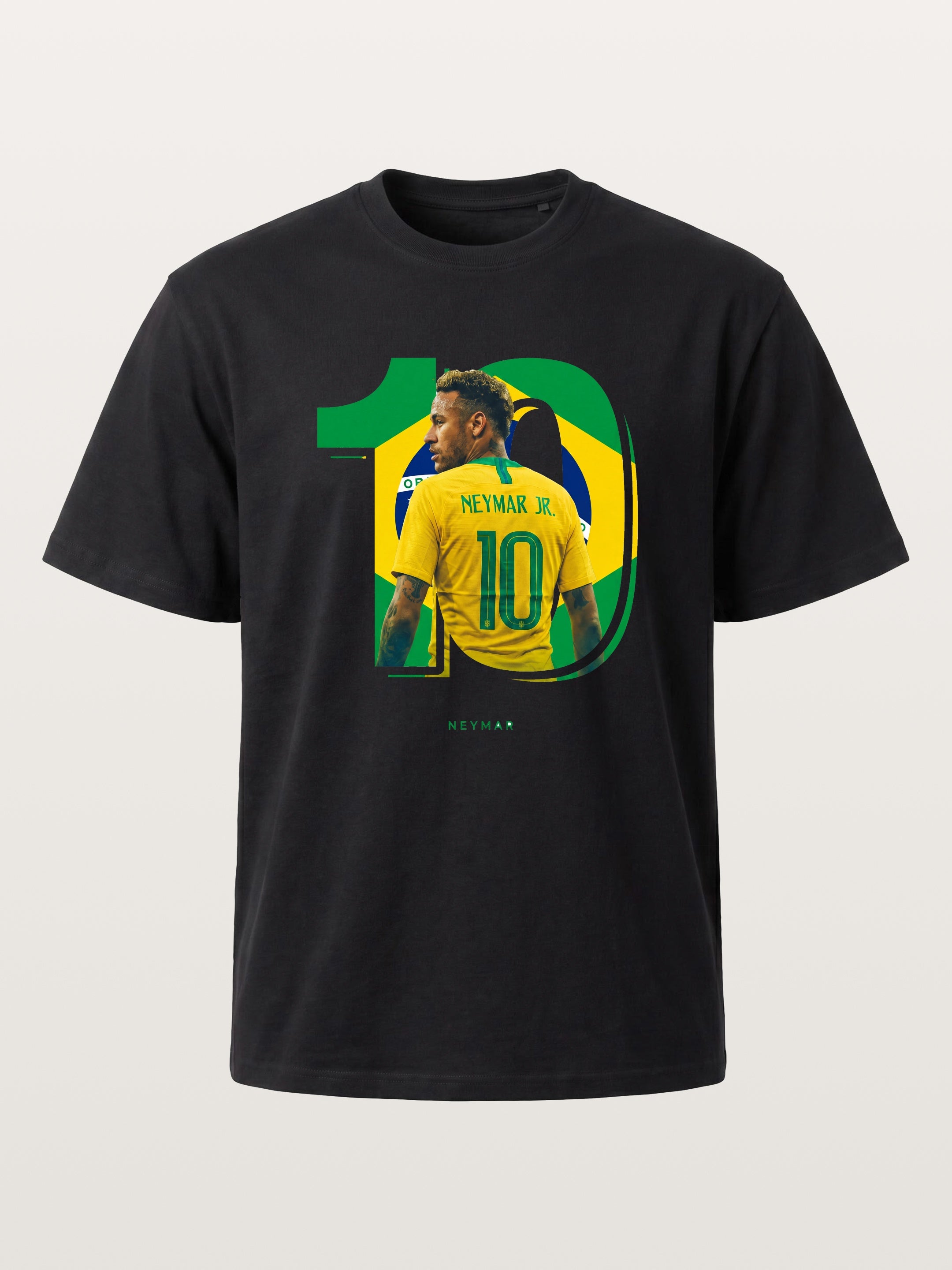 Neymar Brazil 10 Jersey Print Cotton T-shirt