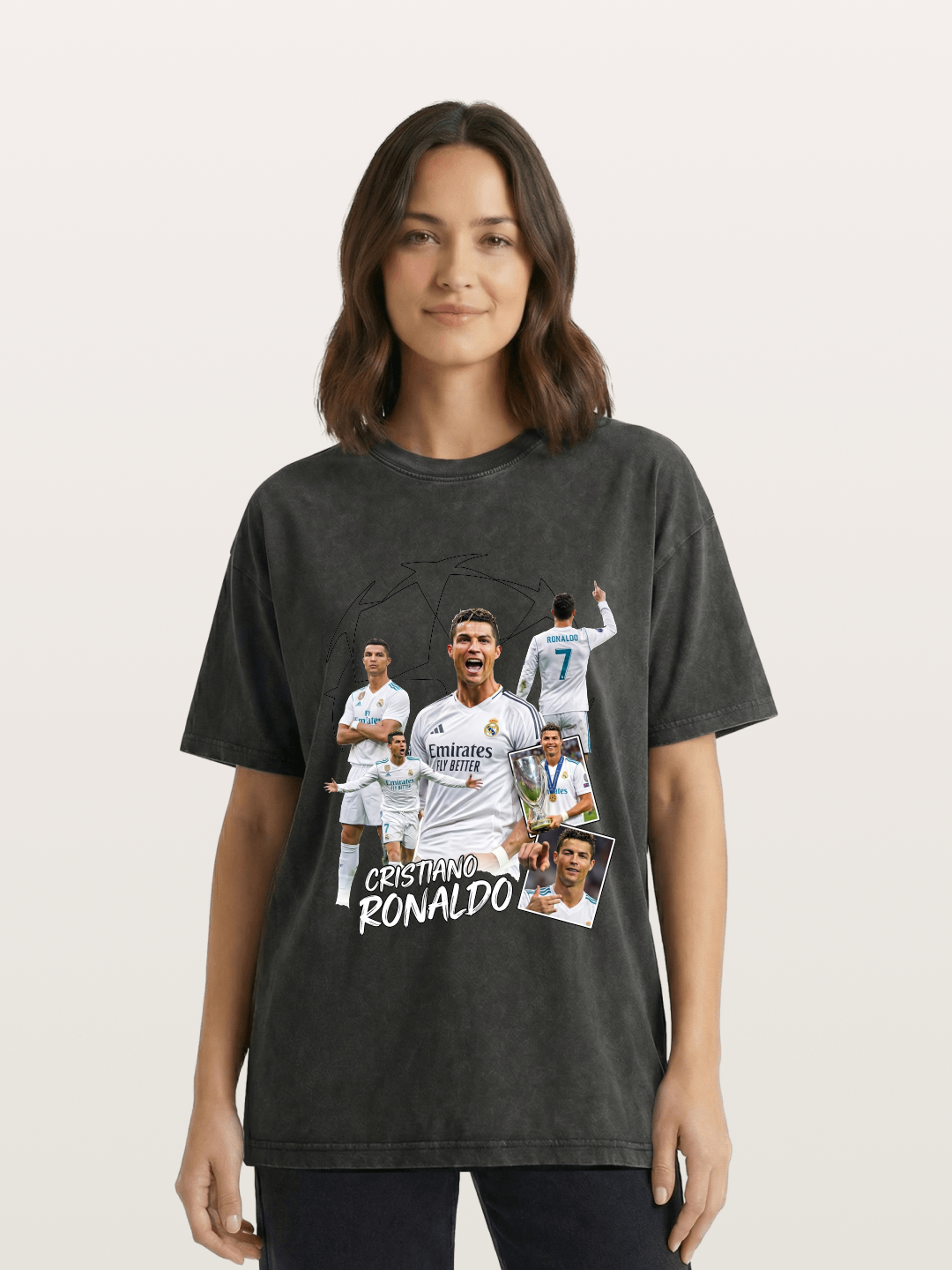 Cristiano Ronaldo Real Madrid Washed T-shirt