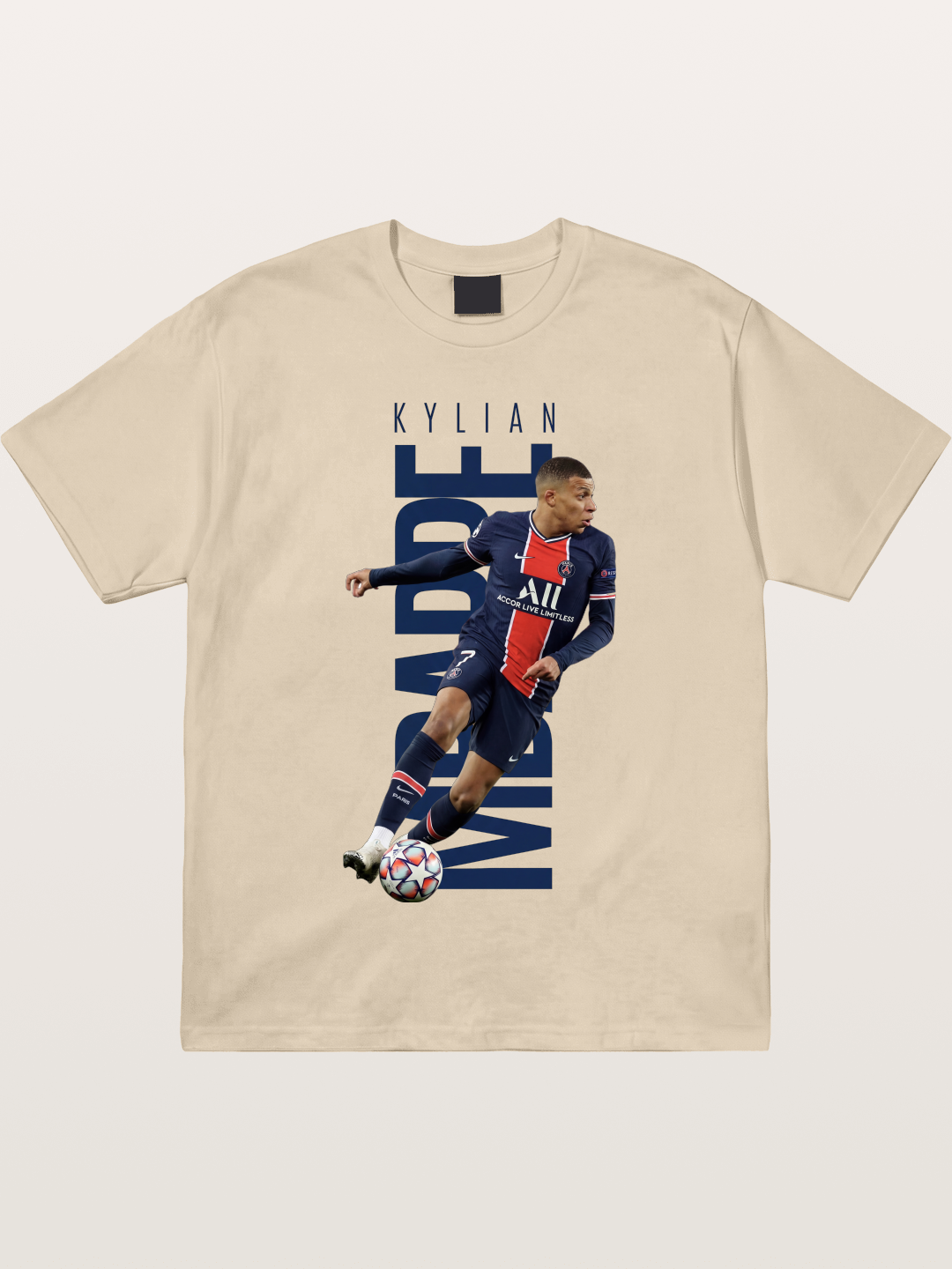 Mbappe PSG Vertical Typography Gildan T-shirt
