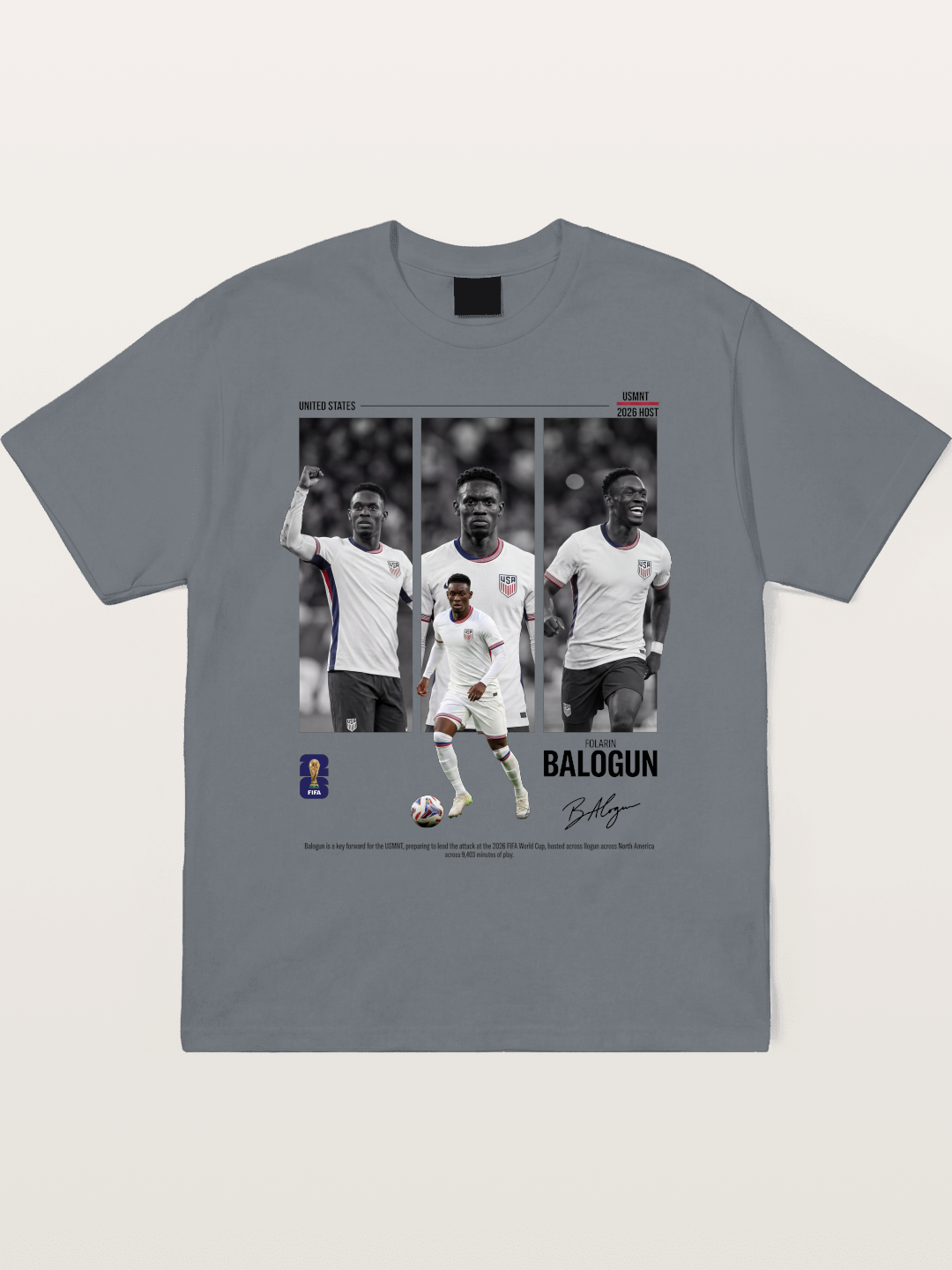 Folarin Balogun Three Panel Archive Cotton T-shirt