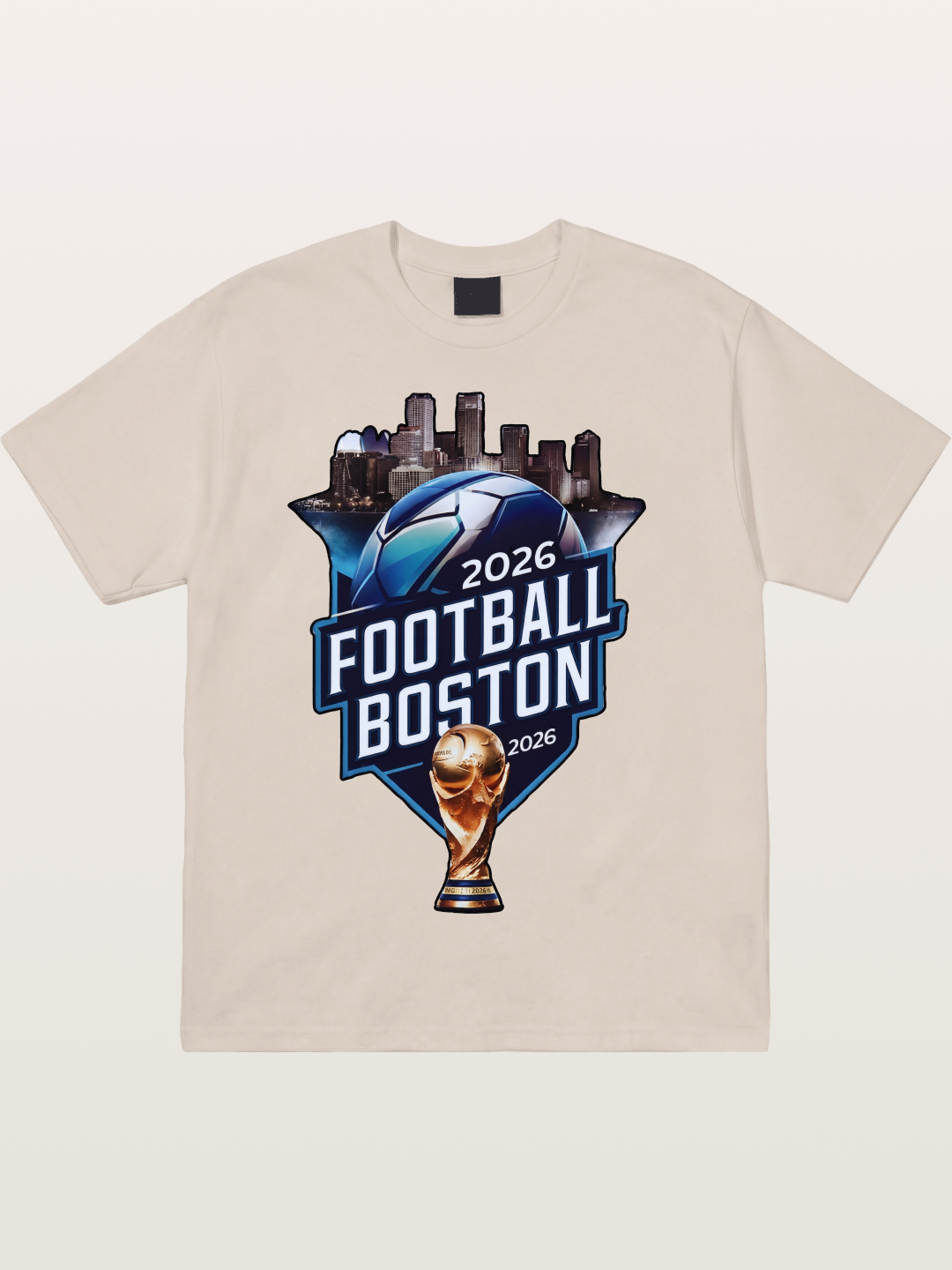 Boston 2026 World Cup City Badge Cotton T-shirt