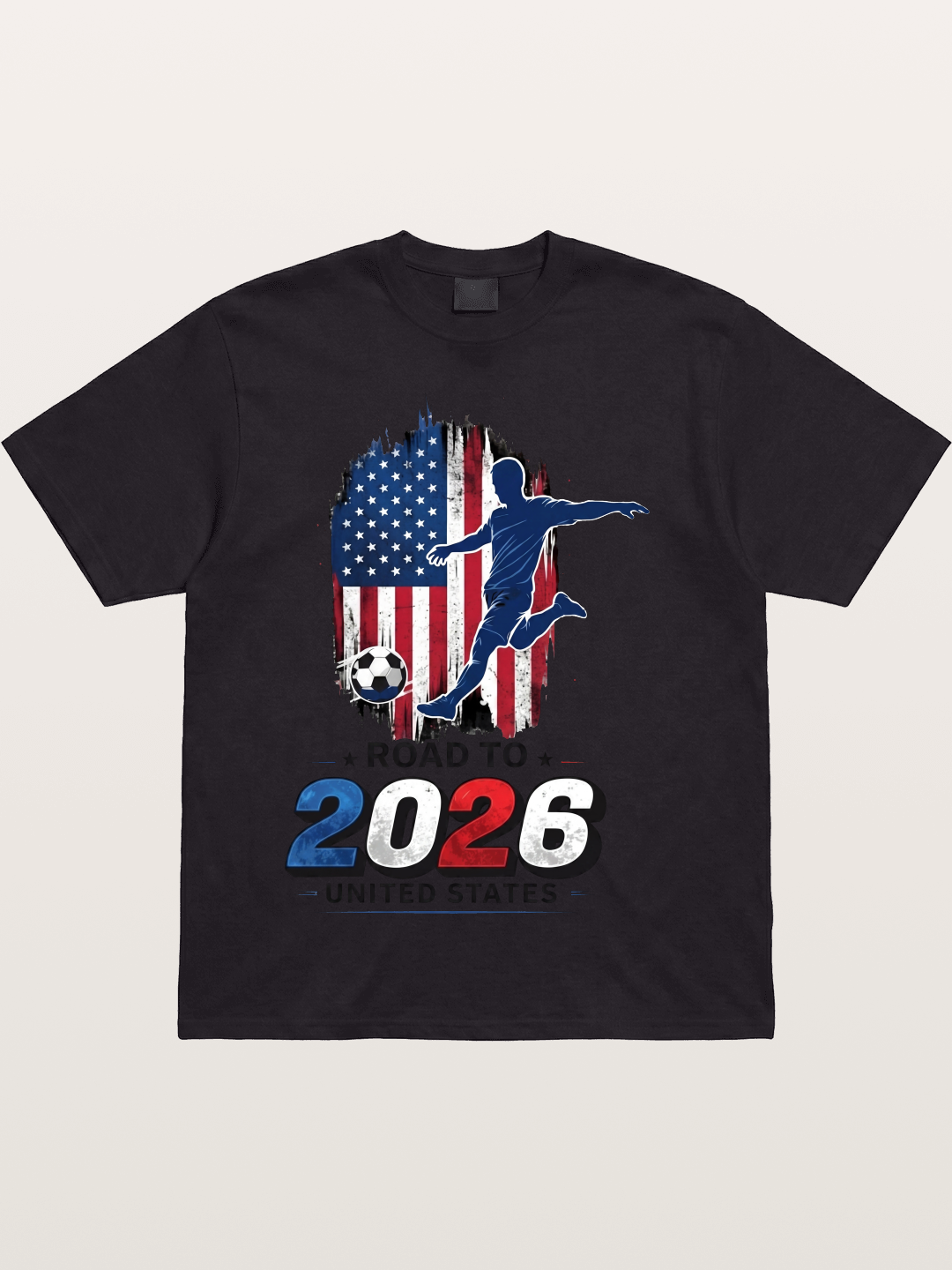 Road to 2026 USA Soccer Player Cotton T-shirt