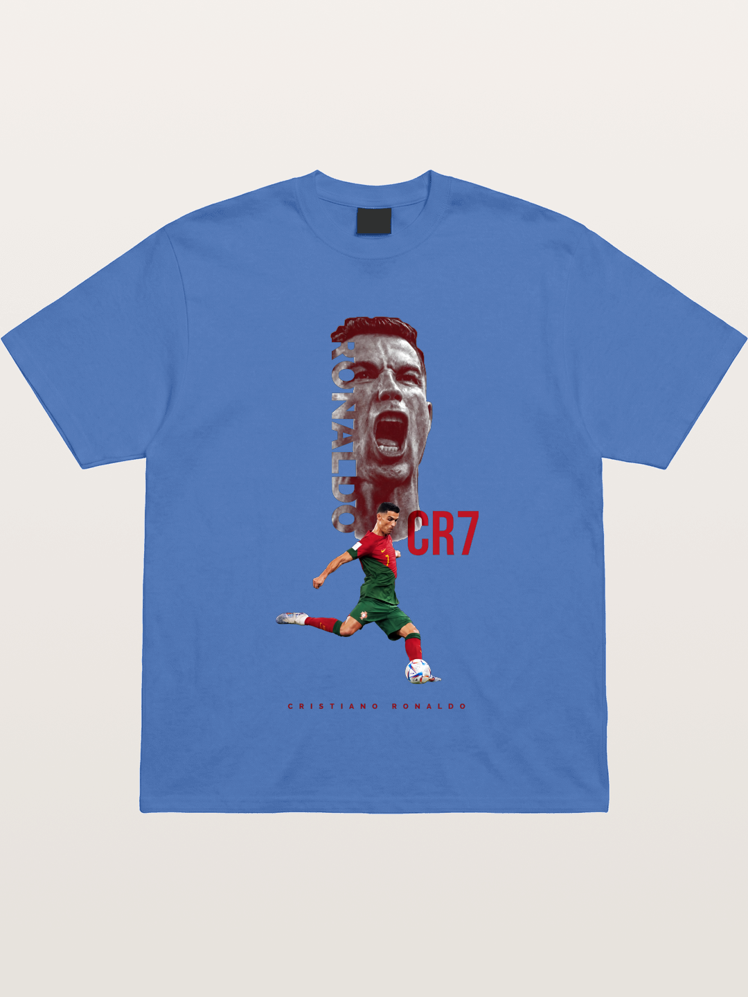 CR7 Portugal Action Print Gildan T-shirt