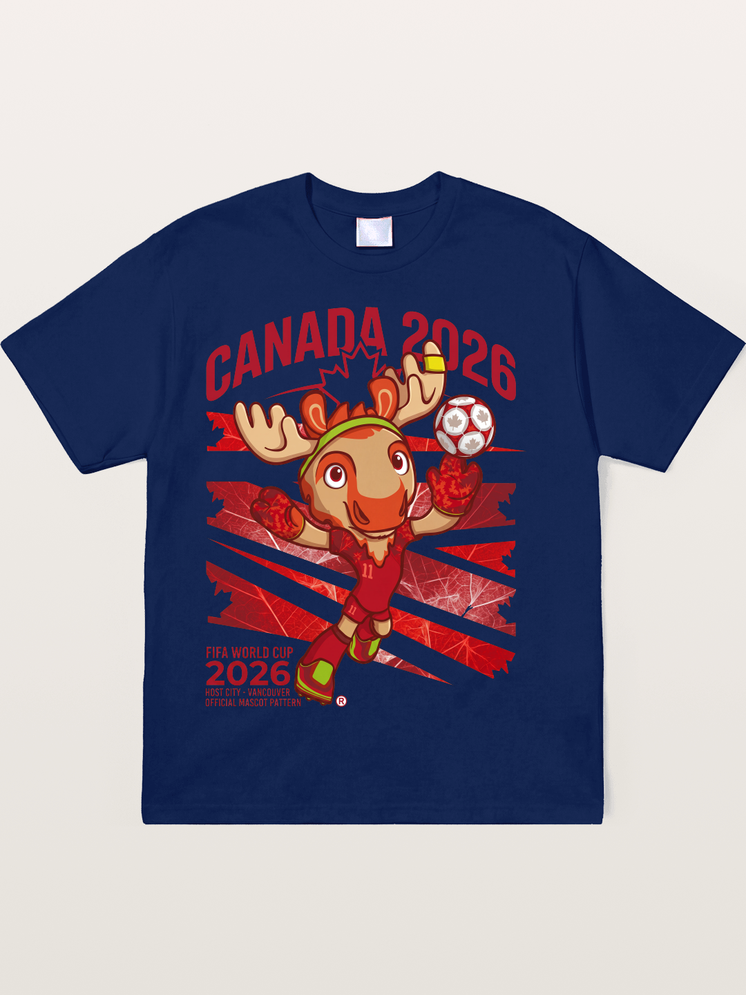 Canada 2026 Moose Mascot Soft-Stay T-shirt