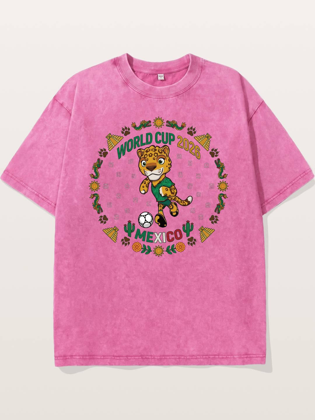 Mexico 2026 World Cup Mascot Washed T-shirt