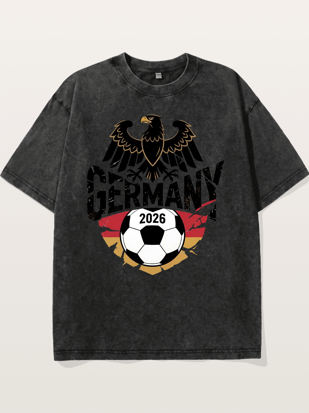 Germany 2026 Eagle Soccer Crest Washed T-shirt